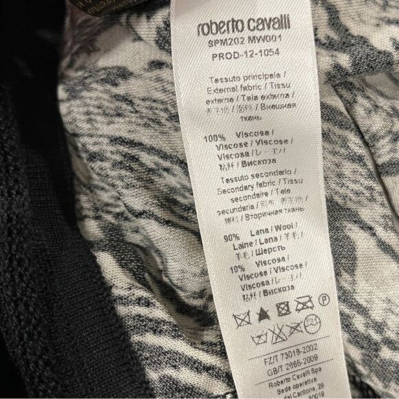 ROBERTO CAVALLI Multicolor Snake Pattern Turtle Neck Dress 44 Bodycon - Picture 13 of 14